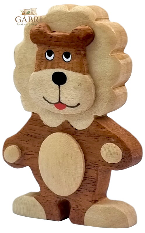 2Kids Toys Dřevěná magnetka velká Lev stojící