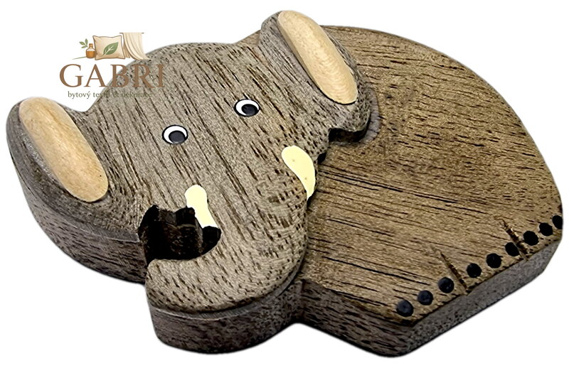 2Kids Toys Dřevěná magnetka velká Slon z boku