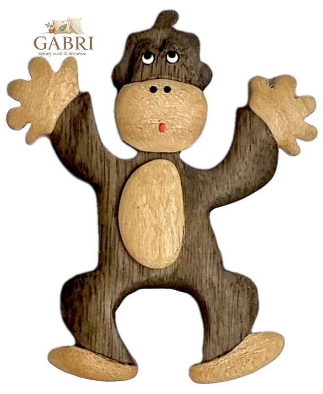 2Kids Toys Dřevěná magnetka velká Opice