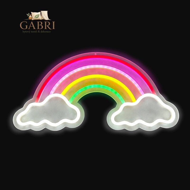 2Kids Toys LED NEON LIGHT lampička Duha s mraky