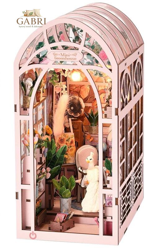 2Kids Toys 3D skládačka Zarážka na knihy Miniatura domečku Skleník umělkyně