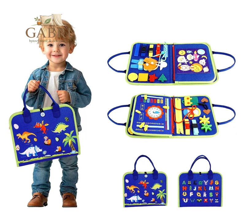 2Kids Toys Senzorická busy kniha Dinosauři 4