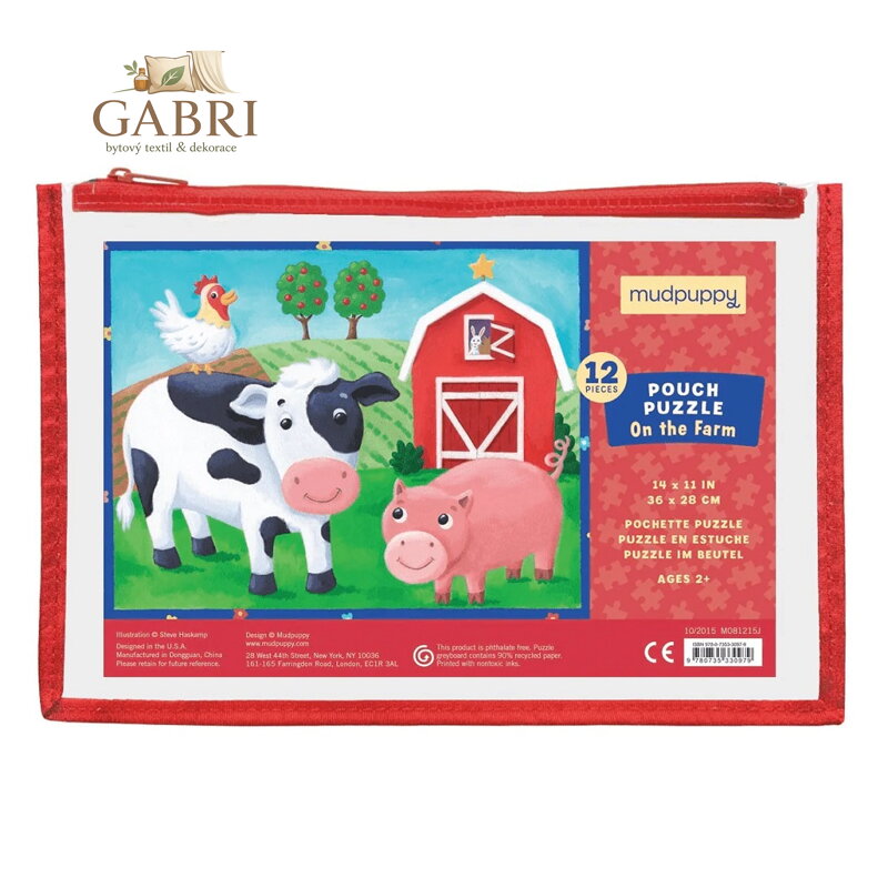 Mudpuppy Puzzle Na farmě 12 dílků