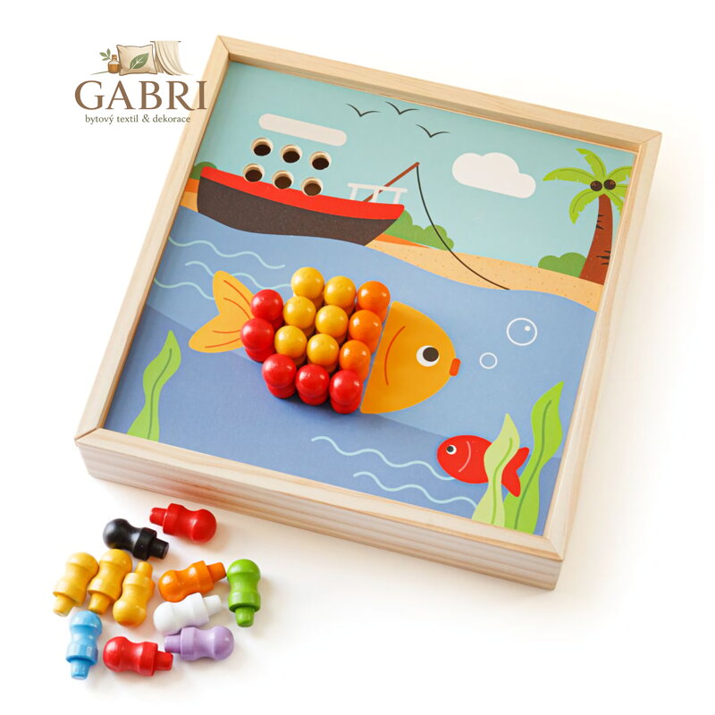 Bigjigs Toys Dřevěná mozaika Pláž