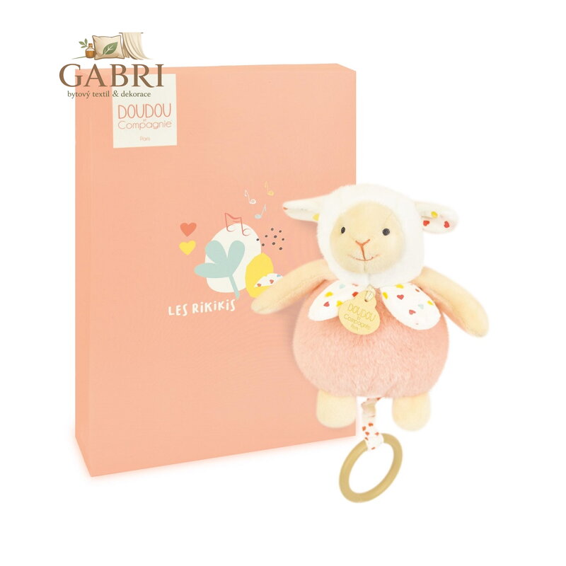Doudou Plyšová ovečka hrající melodii 20 cm