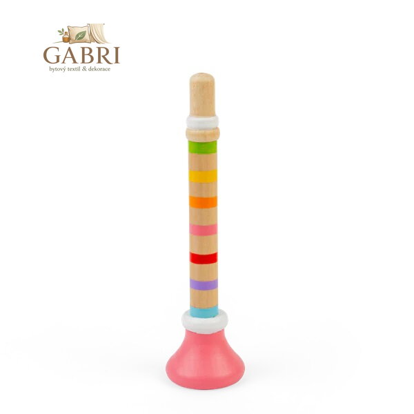 Bigjigs Toys Trumpetka 1 ks růžová