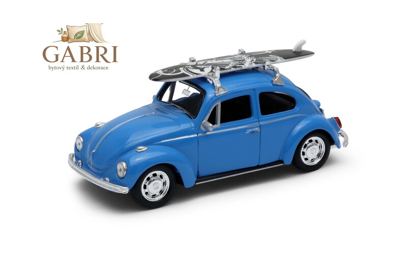 Welly Volkswagen Beetle model 1 : 34 modrý