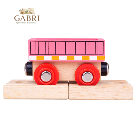 Bigjigs Rail Vagón růžový