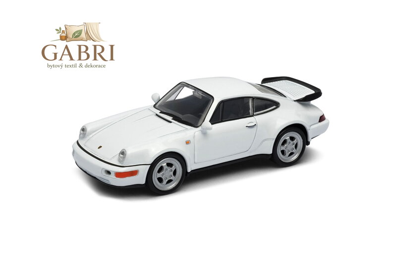 Welly Porsche 964 Turbo model 1:34 bílé