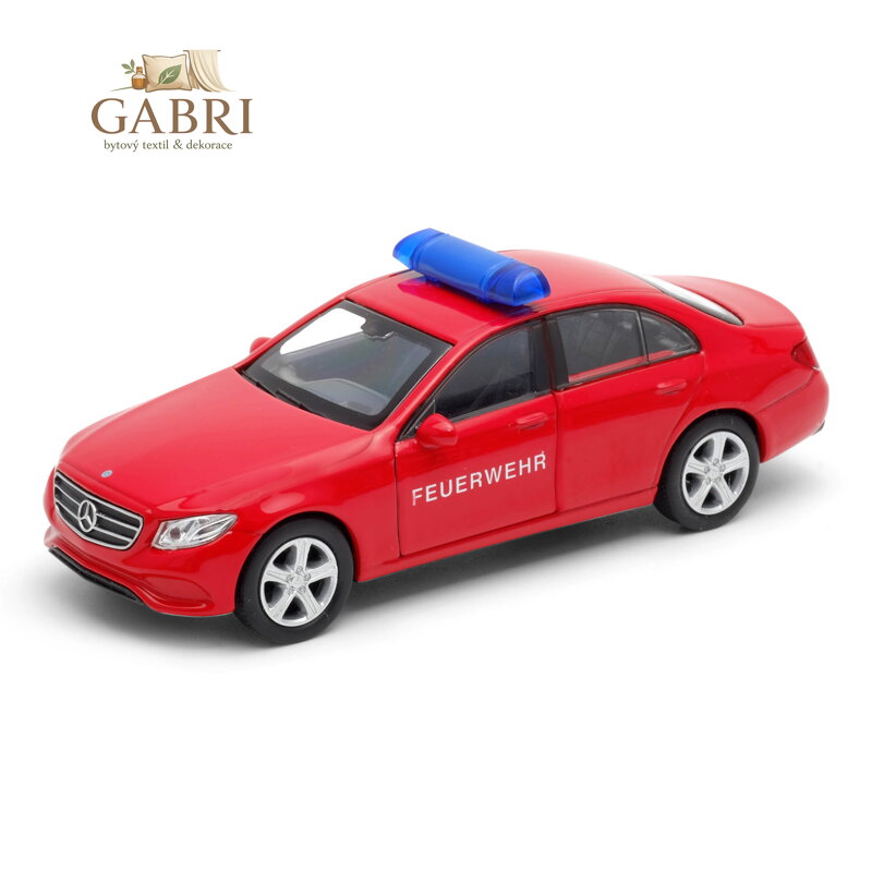 Welly Mercedes-Benz E-Class (2016) 1:34 s majákem - hasičská pohotovost