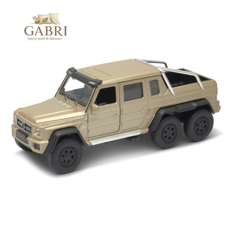 Welly Mercedes-Benz G63 AMG 6x6 1:34 metalická
