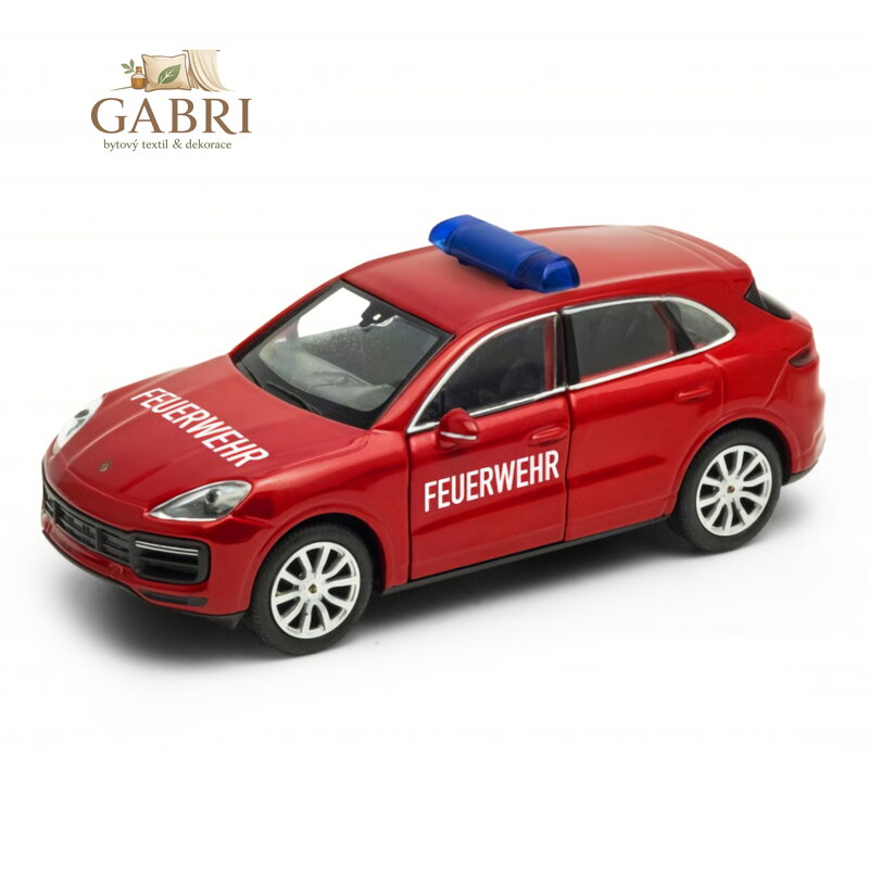 Welly Porsche Cayenne Turbo 1:34  Feuerwehr červené
