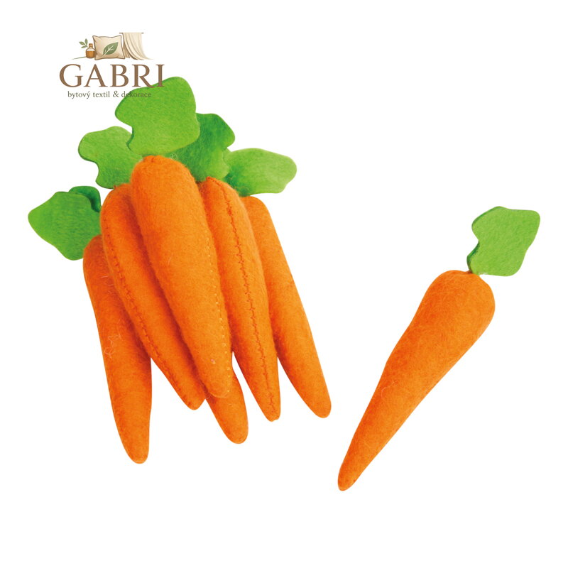 small foot Plstěné potraviny mrkev