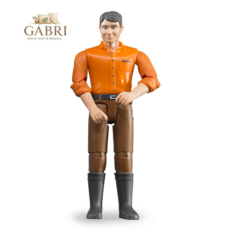 Bruder BWORLD Figurka muž v hnědých kalhotách