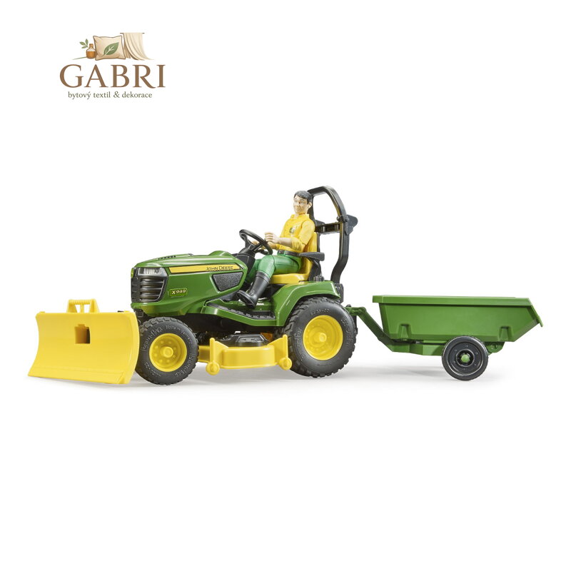 Bruder Zahradní traktor John Deere X949 se zahradníkem