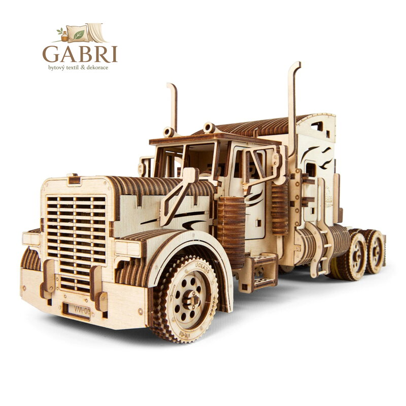 Ugears 3D dřevěné mechanické puzzle VM-03 Tahač Heavy Boy