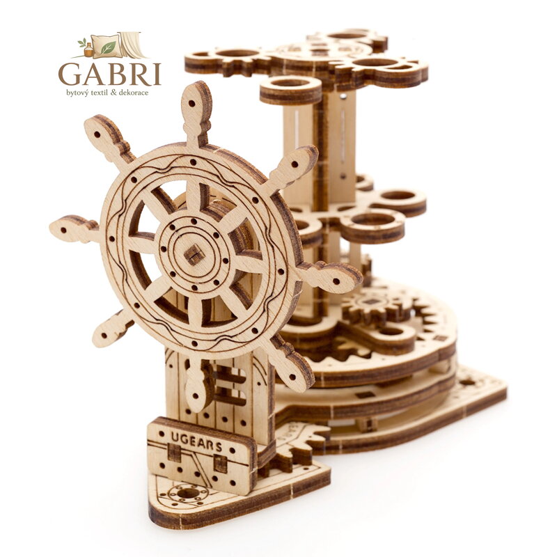 Ugears 3D dřevěné mechanické puzzle Organizér na psací potřeby