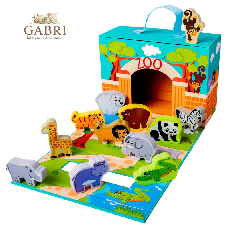Bino Cestovní kufřík se zvířátky zoo