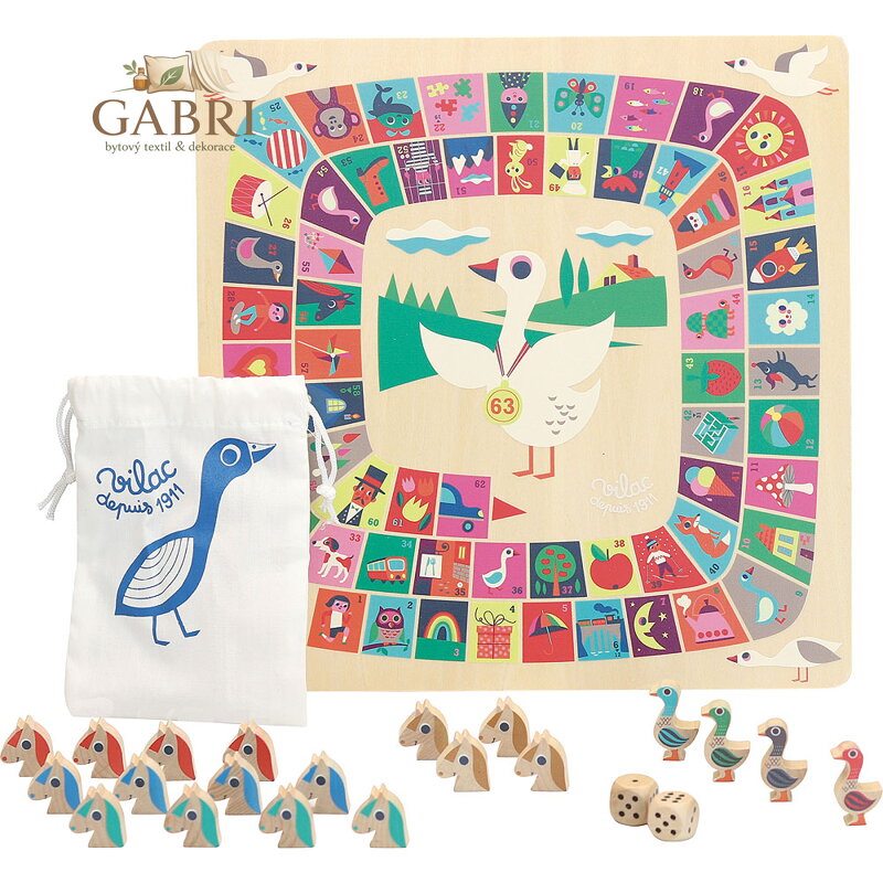 Vilac Dřevěná stolní hra 2 v 1