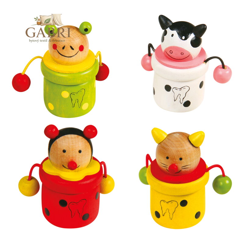 small foot Krabička na mléčné zoubky zvířátka 4 ks