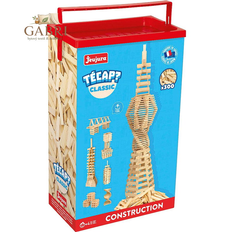 Jeujura Dřevěná stavebnice Técap Classic 300 dílů