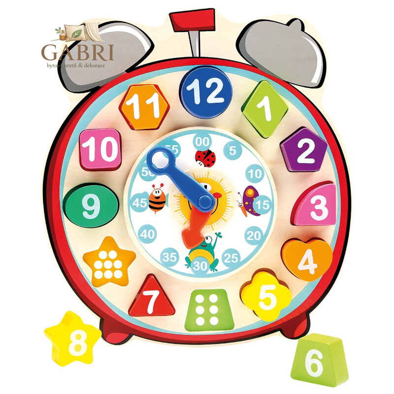 Bino Dřevěné hodiny vkládací