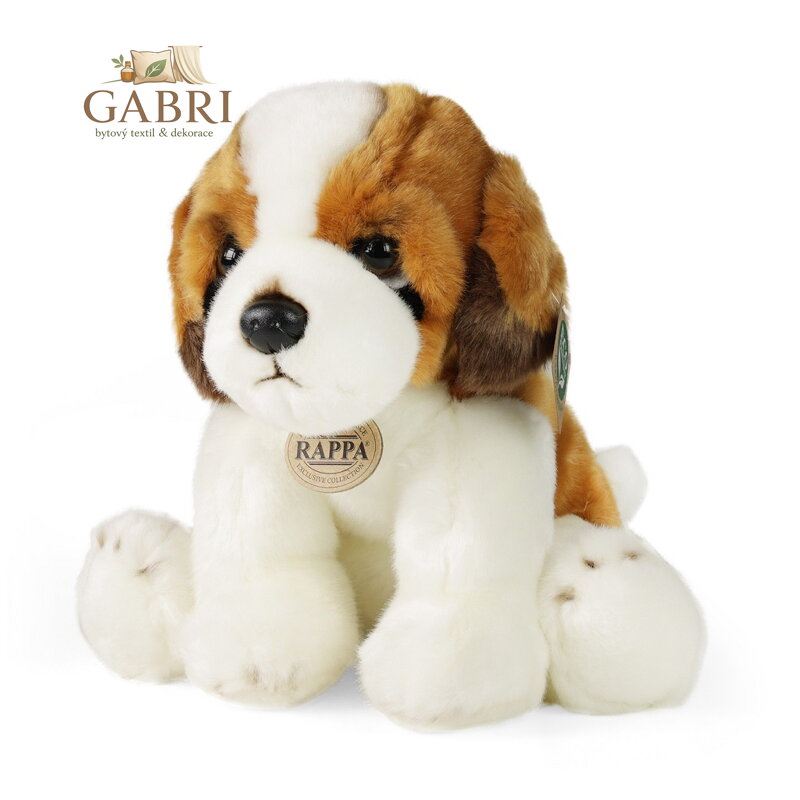 Rappa Plyšový pes bernardýn sedící 26 cm ECO-FRIENDLY