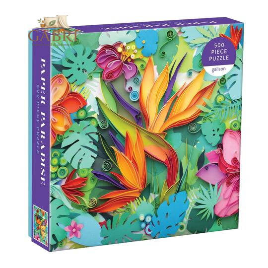Galison Puzzle Papírový ráj 500 dílků
