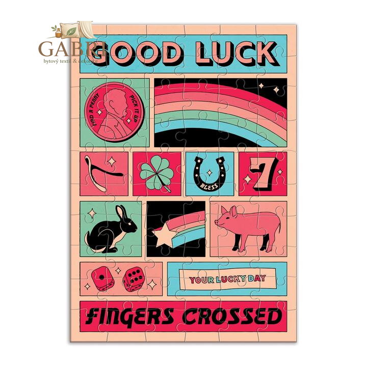 Galison Puzzle Hodně štěstí 60 dílků