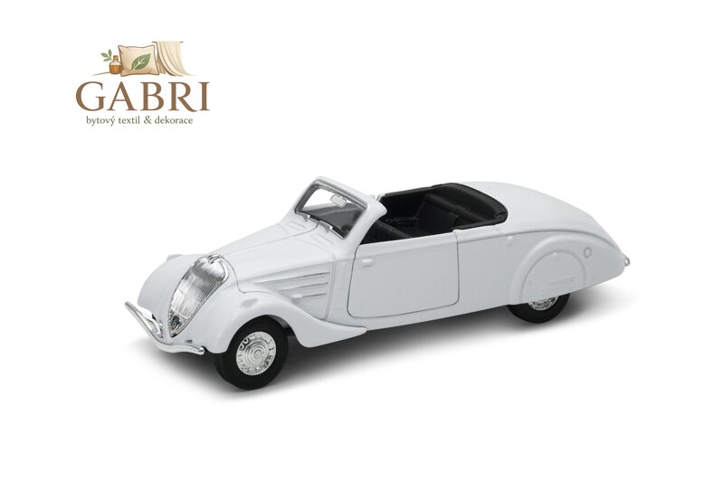 Welly 1938 Peugeot 402 model 1:34 zelený bez střechy