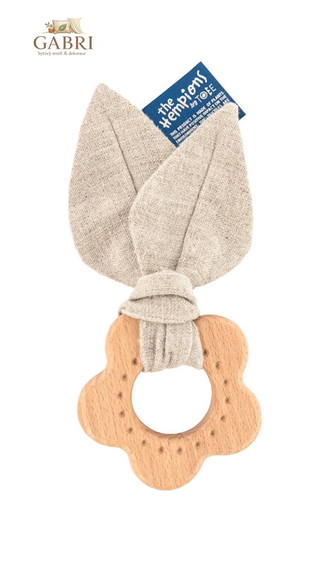 Bajo Kousátko konopné Květinka béžová