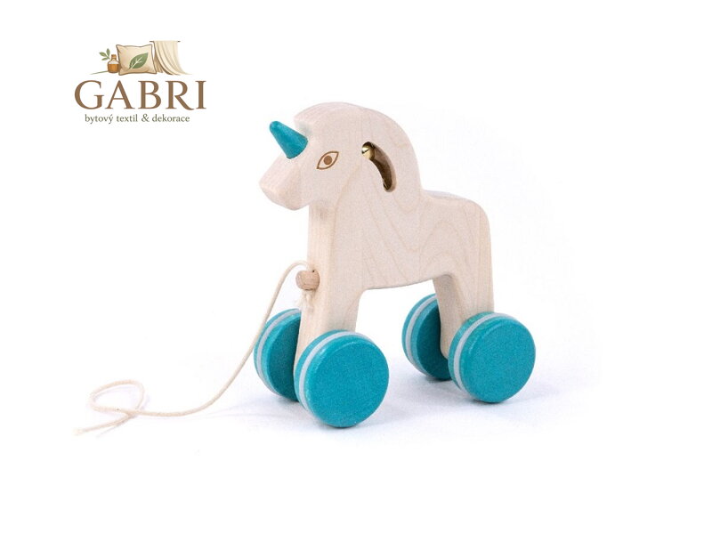 Bajo Dřevěný tahací Jednorožec