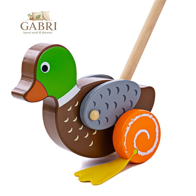 Bigjigs Baby Dřevěný jezdík Kačer