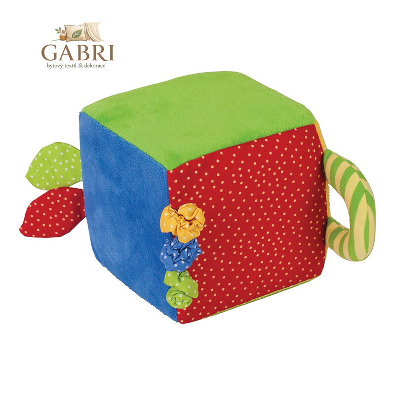 Bigjigs Baby Textilní aktivní kostka