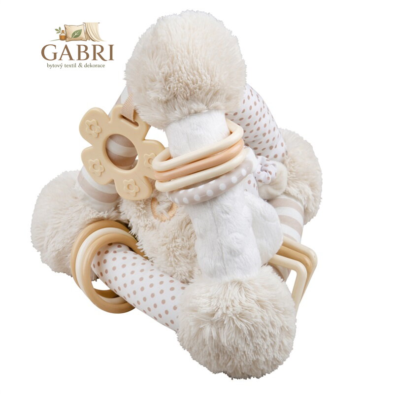 Bigjigs Baby Zasněný pejsek chrastítko pyramida