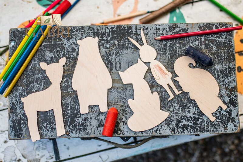 BeWooden Maluj a obkresluj - Lišárna