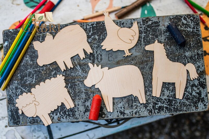 BeWooden Maluj a obkresluj - Farma