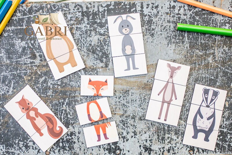 BeWooden Puzzle Hlava, tělo, nohy - Lišárna