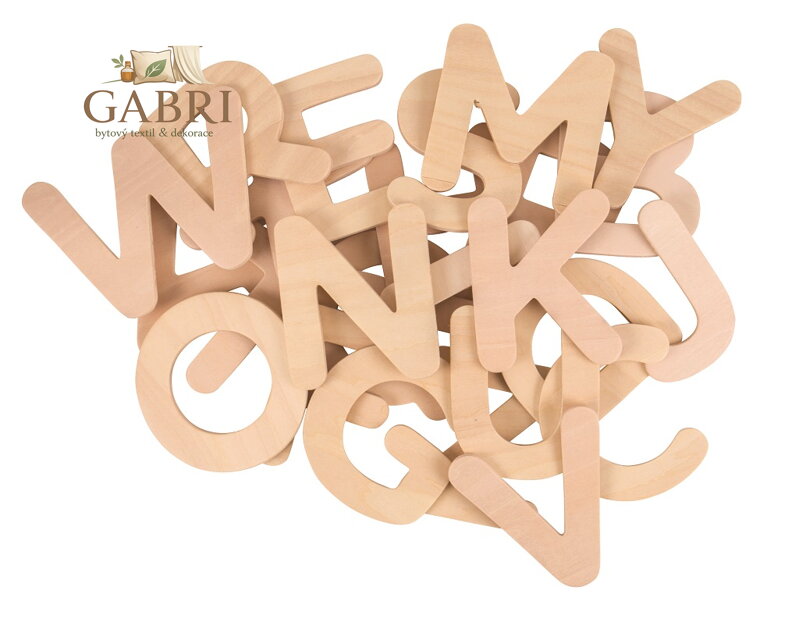Bigjigs Toys Dřevěná abeceda velká písmena