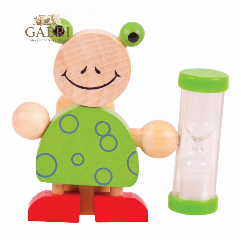 Stojánek na kartáček s přesýpacíma hodinama 1ks  Žabka