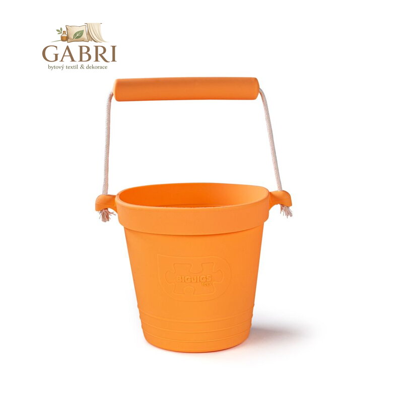 Bigjigs Toys Plážový kyblíček oranžový