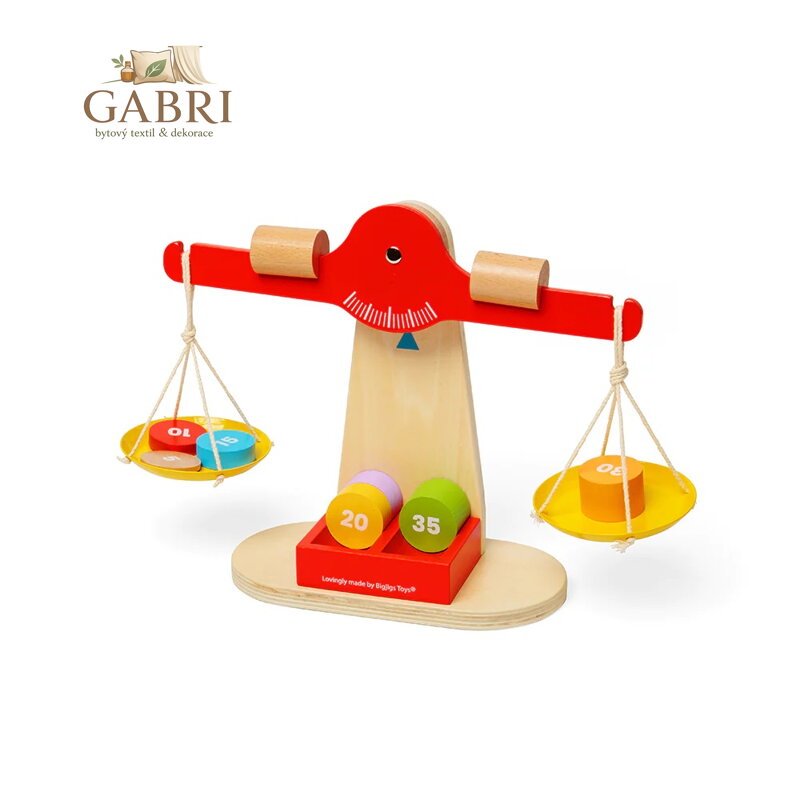 Bigjigs Toys Váha s vyvažovacím závažím