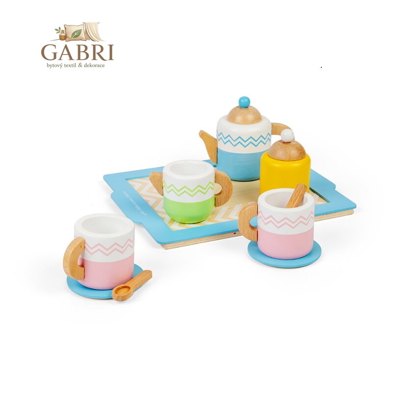 Bigjigs Toys Čajový set s podnosem