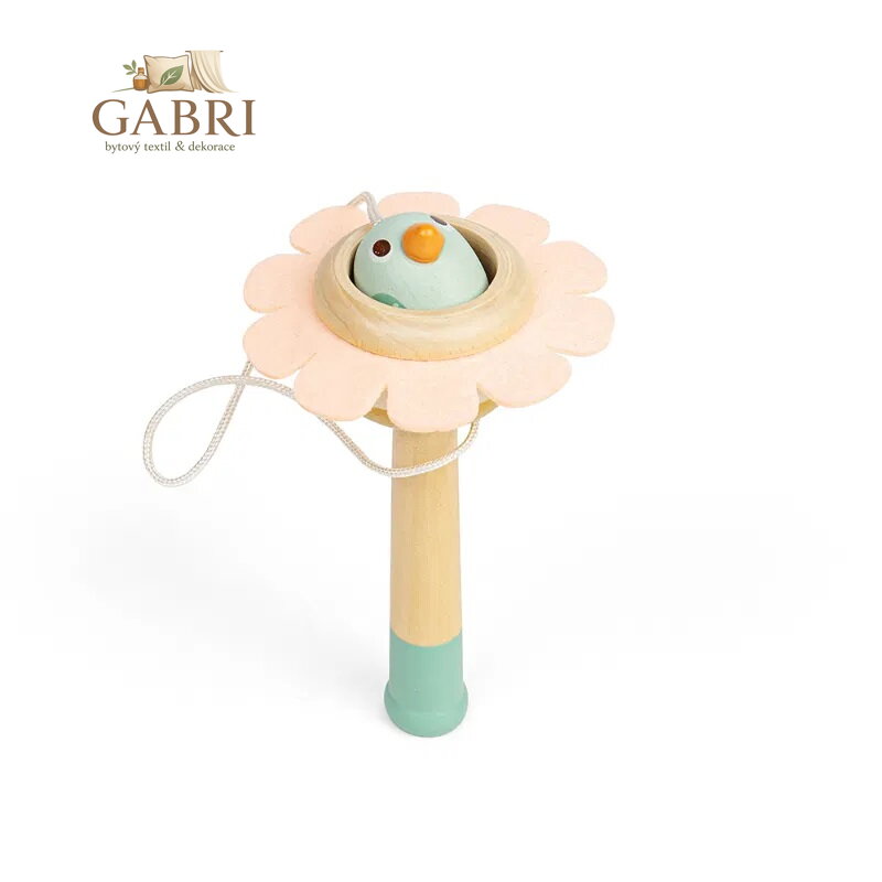 Bigjigs Toys Ball Catcher Květina s míčkem Ptáček