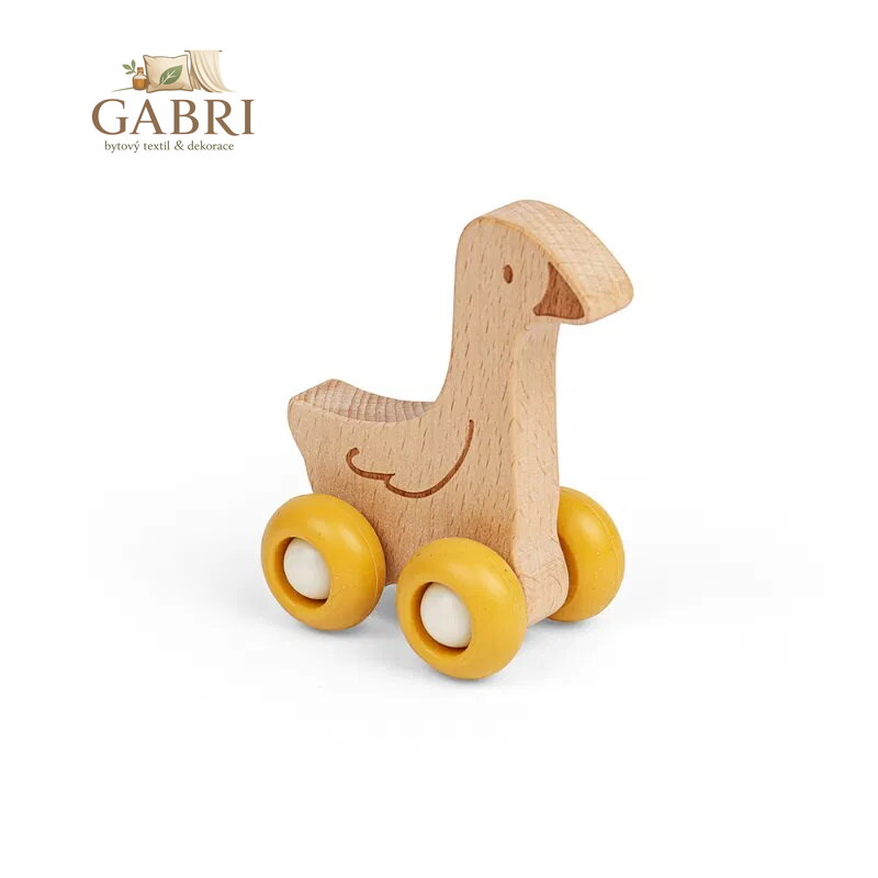 Bigjigs Toys Domácí zvířátko na kolečkách Husa