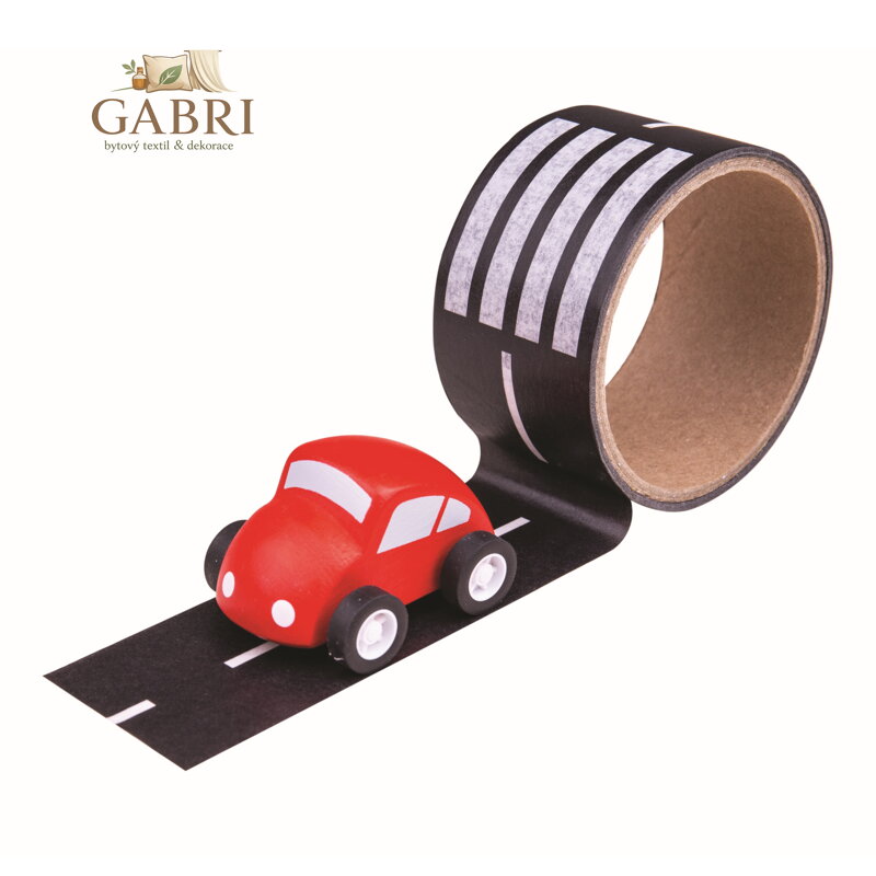 Bigjigs Toys Lepící páska cesta s autíčkem