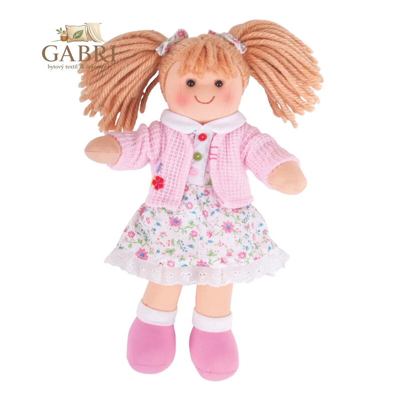 Bigjigs Toys Látková panenka Poppy 28 cm