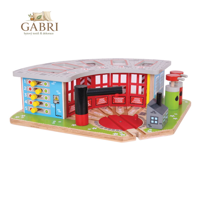 Bigjigs Rail Exkluzivní depo pro 5 vláčků