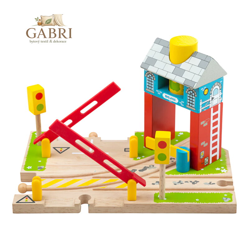 Bigjigs Rail Závory s návěstím