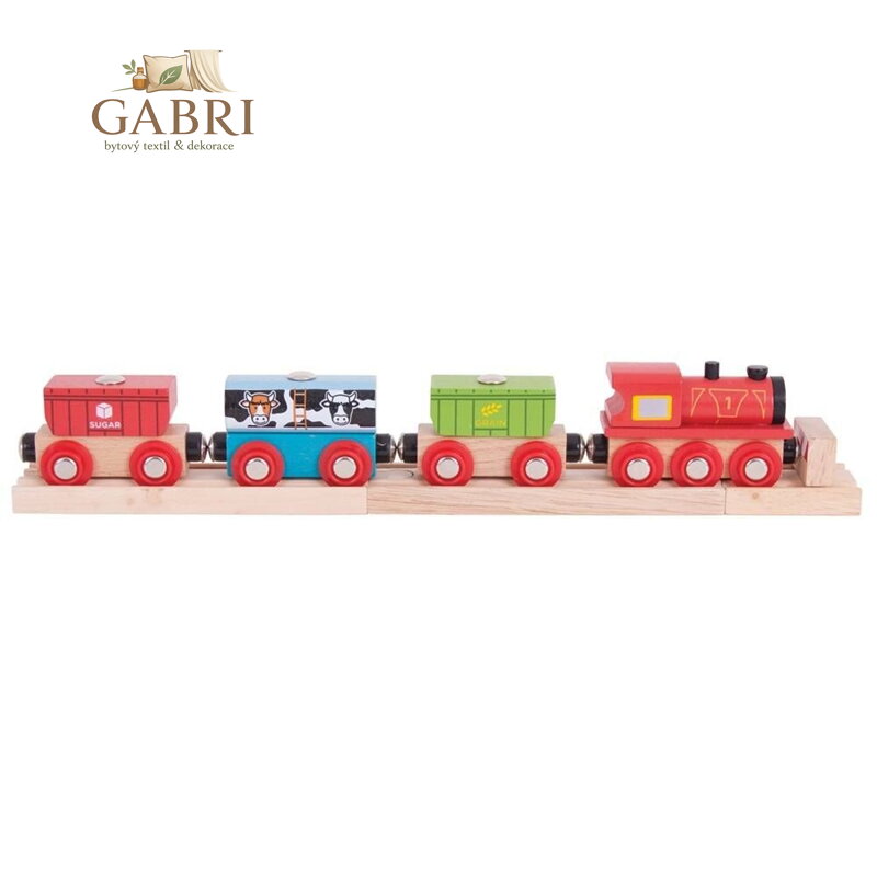 Bigjigs Rail Vlak s potravinami